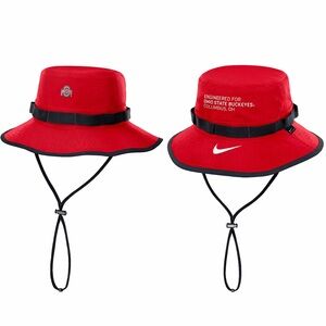 NWT Nike On Field Sideline Boonie Ohio State Dri-Fit Bucket Hat Cap Red